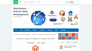 Customer Logout in Magento Programmatically - Web Extent - Hub For ...
