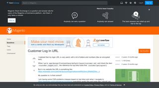 login - Customer Log In URL - Magento Stack Exchange