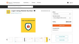 Login Using Mobile Number - Magento Marketplace