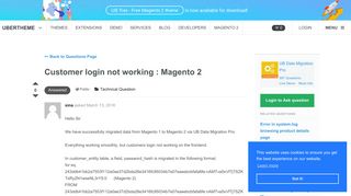 Customer login not working : Magento 2 | UberTheme