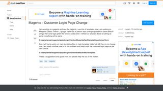 Magento - Customer Login Page Change - Stack Overflow