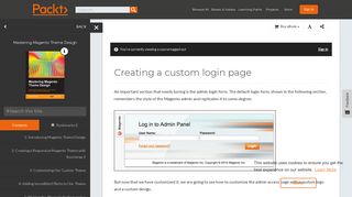 Creating a custom login page - Mastering Magento Theme Design