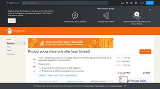 magento2 - Product prices show only after login - Magento Stack ...