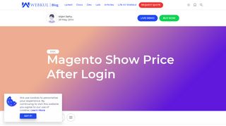 Magento Show Price After Login - Webkul Blog - Webkul Software