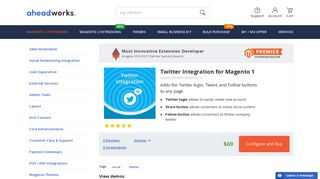 Magento Twitter integration | Magento Twitter Login Button Extension ...