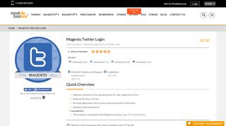 Free Magento Twitter Login Extension | Magento Extensions