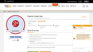 Free Magento Google Login Extension | Google Connect Module