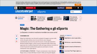 Magic: The Gathering e gli eSports - Gazzetta