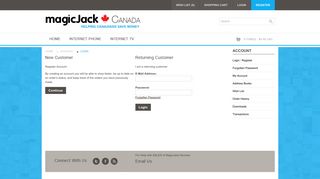 Account Login - NetTalk / magicJack Canada