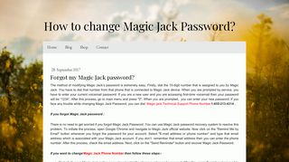 Forgot my Magic Jack password? - magicjacktechnicalsupport