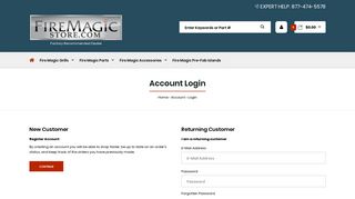 Account Login - Fire Magic Store