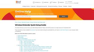 Wireless Extender Quick Setup Guide | iiHelp