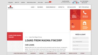 Loans | Car, Business & Home Loans - Magma Fincorp