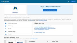 Magna Bank: Login, Bill Pay, Customer Service and Care Sign-In - Doxo