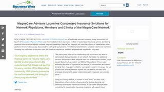 MagnaCare Advisors Launches Customized Insurance Solutions for ...