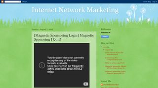Internet Network Marketing: [Magnetic Sponsoring Login] Magnetic ...