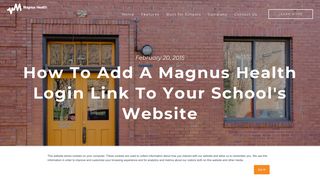 How to add a Magnus Health login link to your school's website