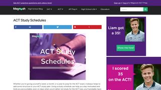 ACT Study Schedules - Magoosh High School Blog