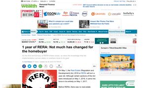 RERA: 1 year of RERA: Not much has changed for the homebuyer ...