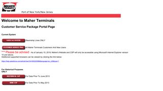 Maher Terminals Portal (Colo)