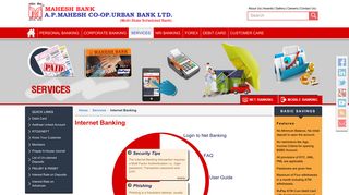 Mahesh Bank offers Internet Banking for online access to Customer's ...