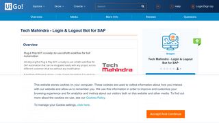 Tech Mahindra - Login & Logout Bot for SAP | UiPath Go!
