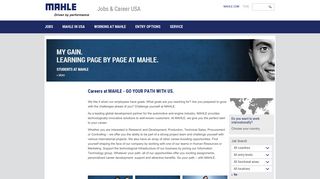 MAHLE Jobs & Career | Careers at MAHLE - GO YOUR PATH WITH US.