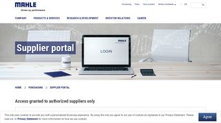 MAHLE Group | Supplier portal