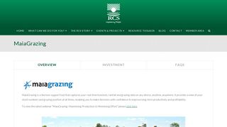 RCS MaiaGrazing - Resource Consulting Services
