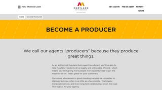 Become a Producer | Maryland Auto Insurance