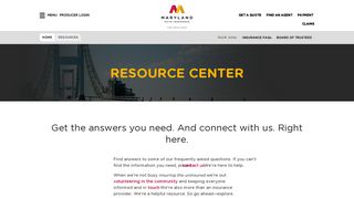 Resource Center | Maryland Auto Insurance