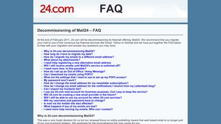 24.com - Mail24 FAQ