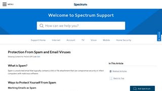 Emails Incorrectly Marked As Spam - Spectrum.net