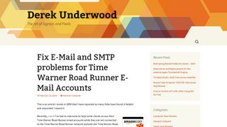 Fix E-Mail and SMTP problems for Time Warner Road Runner E-Mail ...