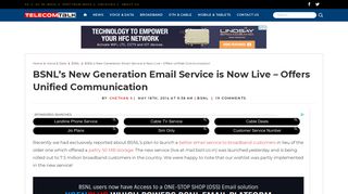 BSNL's New Generation Email Service is Now Live – Offers Unified ...