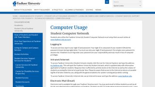 Computer Usage - Faulkner University