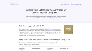 How to access your Gatech.edu email account using IMAP - Mailspring