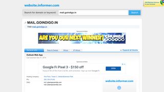 mail.goindigo.in at WI. Outlook Web App - Website Informer