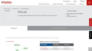 mail.gville.k12.ms.us - Domain - McAfee Labs Threat Center