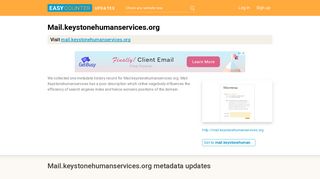 Mail.keystonehumanservices.org - Easycounter