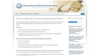Tips for Using the New Massmed.Org Member Email Service ...