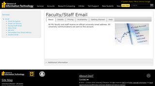 Faculty/Staff Email | Division of IT - doit.missouri.edu. - University of ...