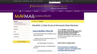 MavMAIL – Information and Technology Services – Minnesota State ...
