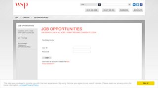 My Profile - Job Opportunities - WSP