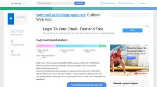 Access webmail.publicisgroupe.net. Outlook Web App