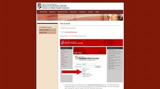 TTUHSC Orientation Site - How to email