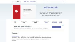 Mail.ttuhsc.edu website. Outlook.