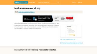 Mail Umassmemorial (Mail.umassmemorial.org) - Outlook Web App