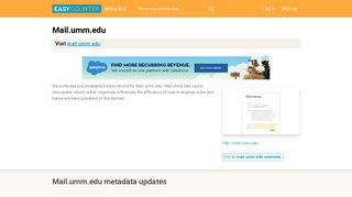 Mail Umm (Mail.umm.edu) - Outlook Web App - Easycounter