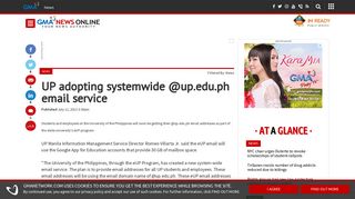 UP adopting systemwide @up.edu.ph email service | News | GMA ...